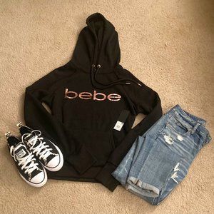 bebe Sport Hoodie with Rose Gold Logo